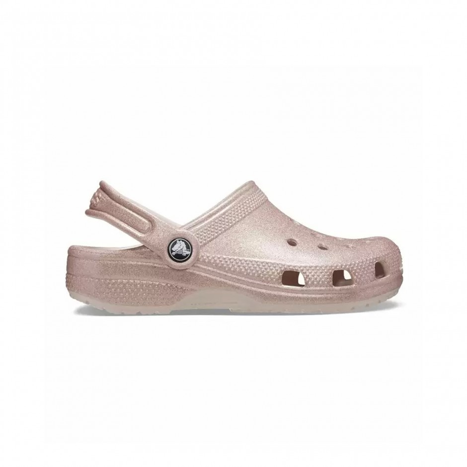 CROCS CLASSIC GLITTER CLOG K 206993-6WV Pink Gold