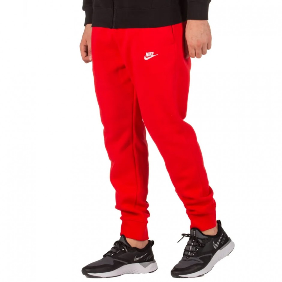 Nike Sportswear Club Fleece Κόκκινο - Ανδρικό Παντελόνι Φόρμα