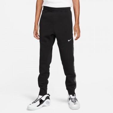Nike Sportswear Club Fleece Μαύρο - Ανδρικό Παντελόνι Φόρμα Με Λάστιχο