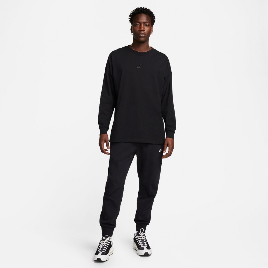 Ανδρικό Παντελόνι Φόρμα Μαύρο - Nike Club