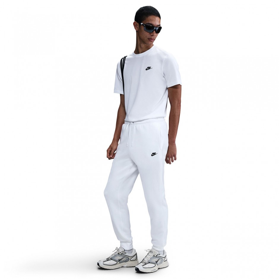 Ανδρικό Παντελόνι Φόρμα Λευκό - Nike Club
