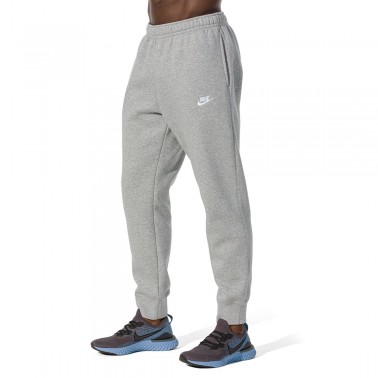 Ανδρικό Παντελόνι Φόρμα Γκρι - Nike Sportswear Club Fleece 