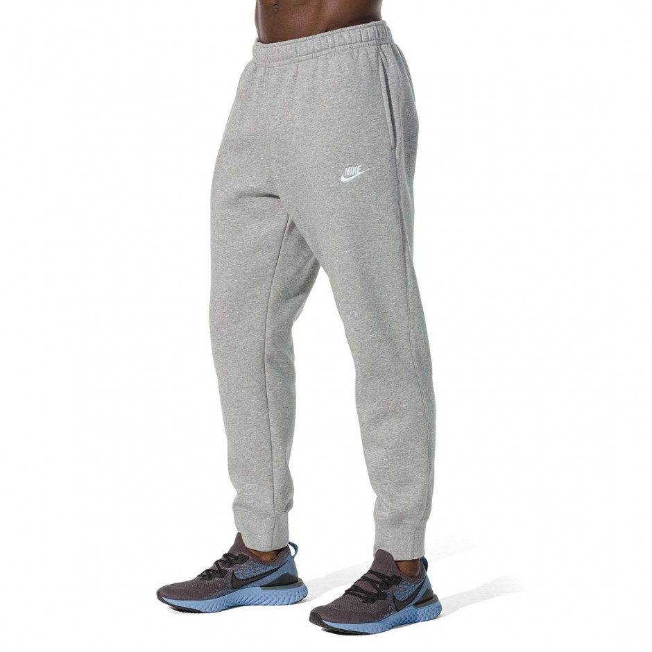 Ανδρικό Παντελόνι Φόρμα Γκρι - Nike Sportswear Club Fleece 