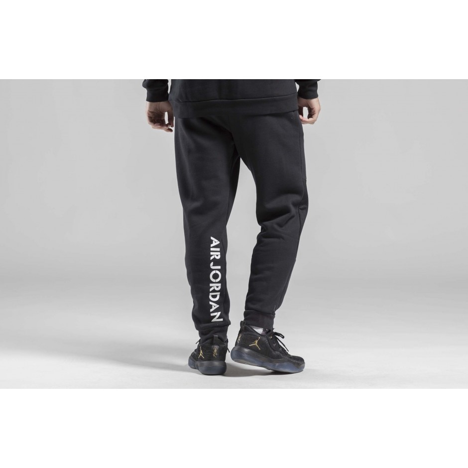 JORDAN JUMPMAN HYBRID FLEECE PANT AA1447-010 Μαύρο