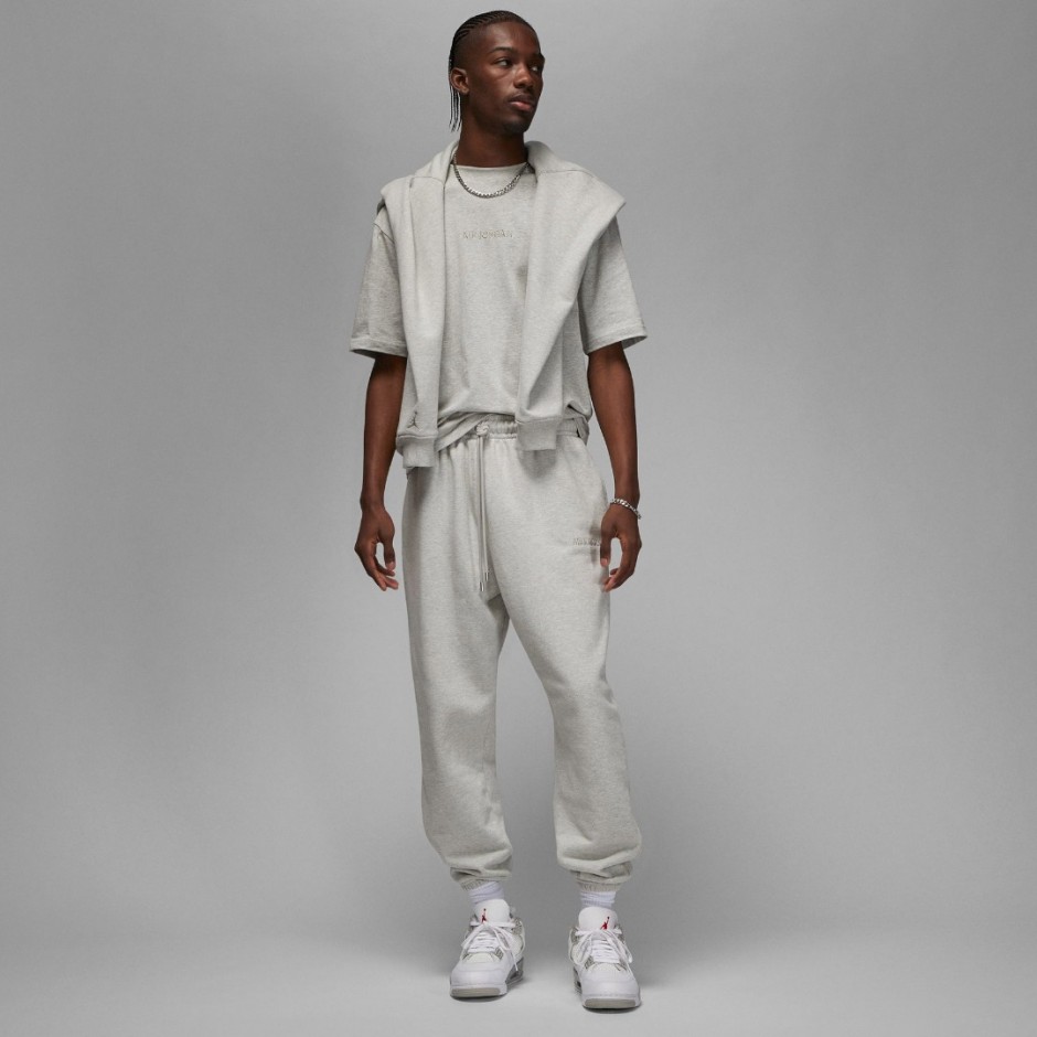 Jordan Wordmark Γκρί - Ανδρικό Παντελόνι Φόρμα