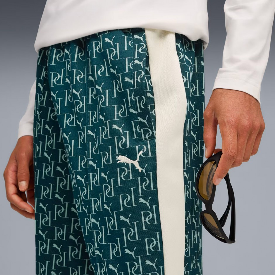Ανδρικό Παντελόνι Φόρμα Πράσινο - PUMA T7 All-Over Print Relaxed