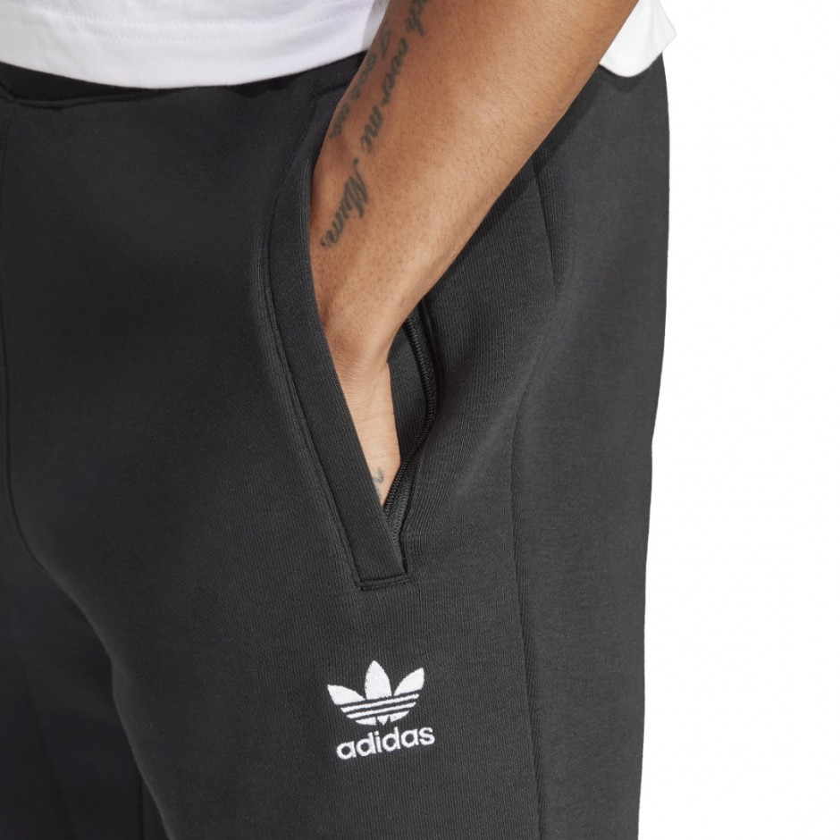 adidas Originals Trefoil Essentials Μαύρο - Ανδρικό Παντελόνι Με Λάστιχο