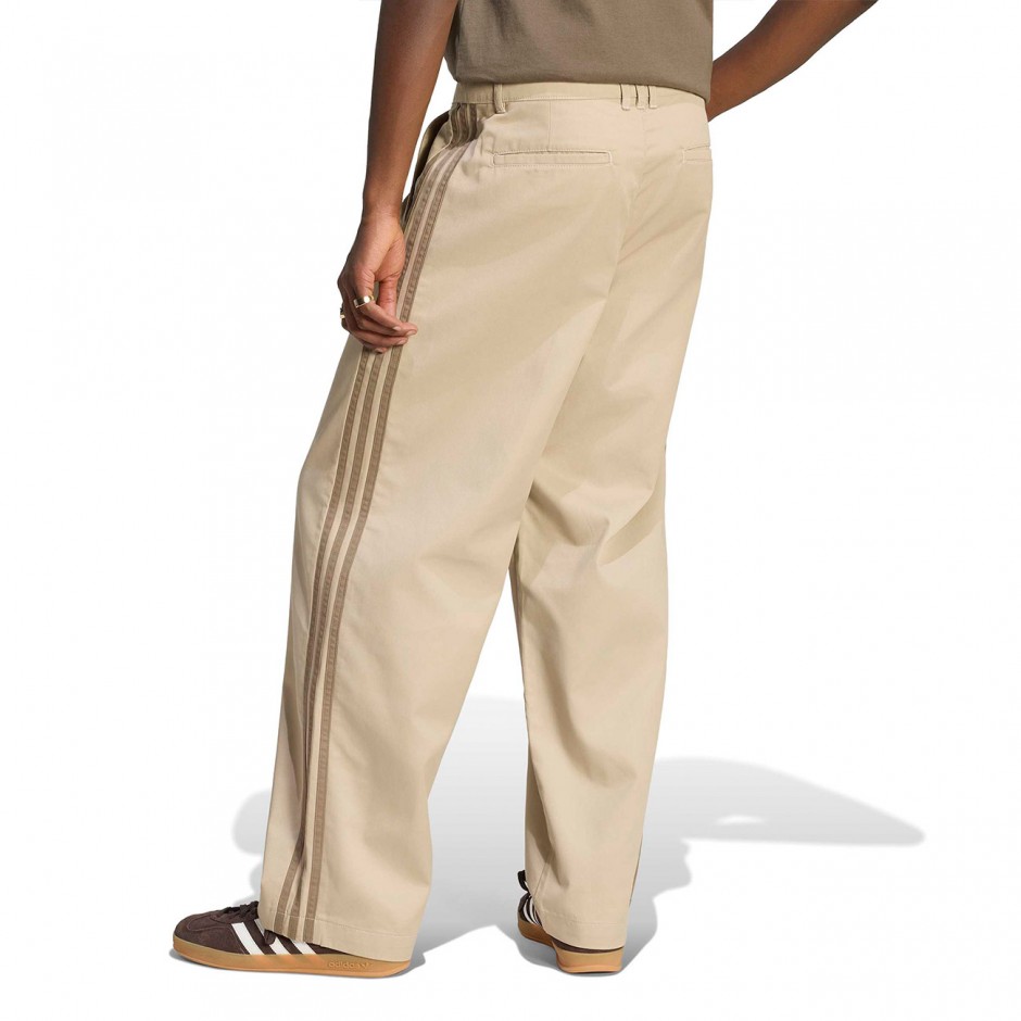 Men's Pants Beige - adidas Originals 3-Stripes Pleated