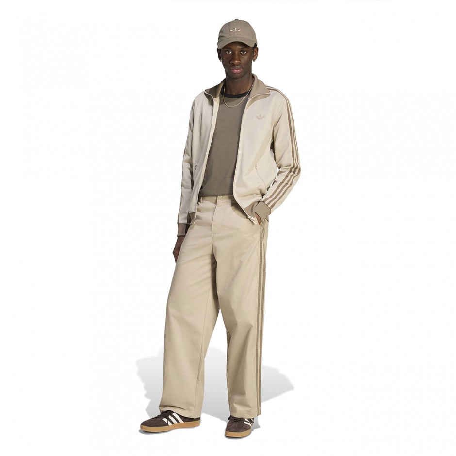 Men's Pants Beige - adidas Originals 3-Stripes Pleated