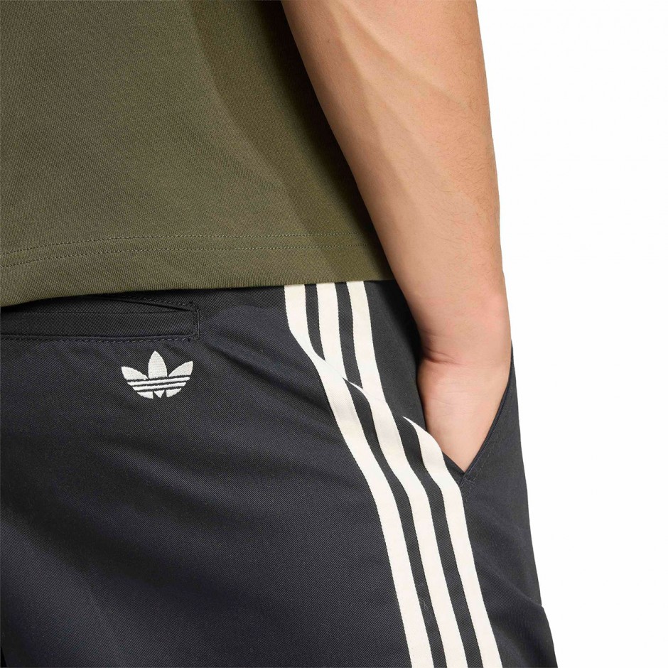 Ανδρικό Παντελόνι Μαύρο - adidas Originals 3-Stripes Pleated