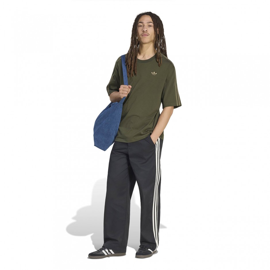Ανδρικό Παντελόνι Μαύρο - adidas Originals 3-Stripes Pleated