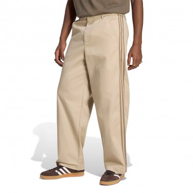 Men's Pants Beige - adidas Originals 3-Stripes Pleated