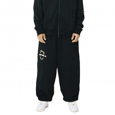 Unisex Joggers Black - Grimey Wild One Baggy
