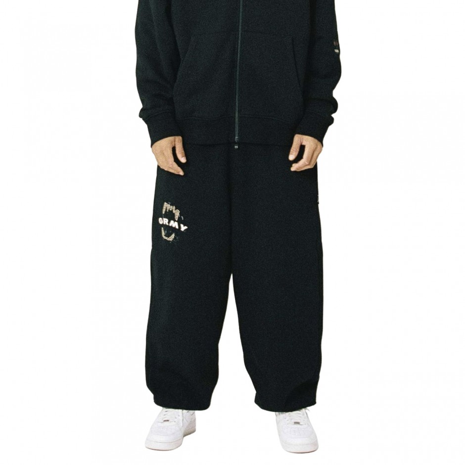 Unisex Joggers Black - Grimey Wild One Baggy
