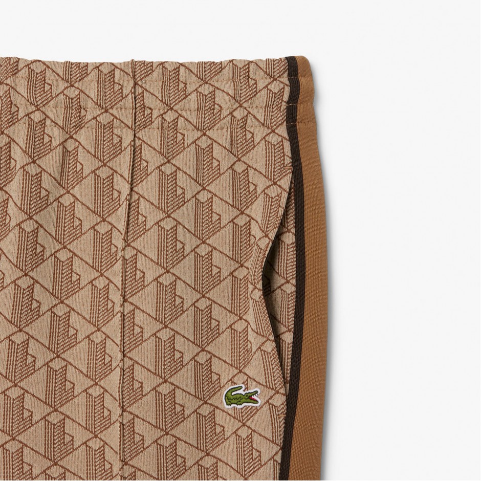 Ανδρικό Παντελόνι Μπεζ - Lacoste Core Collection Monogram