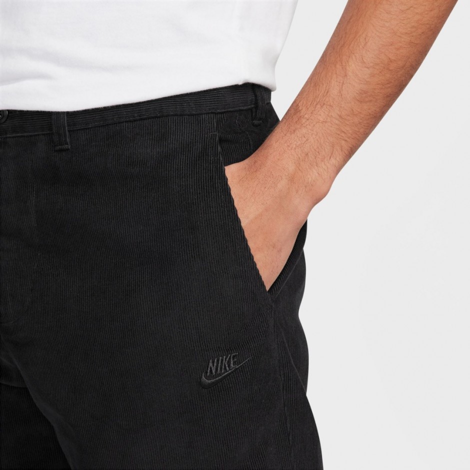Ανδρικό Παντελόνι Κοτλέ Μαύρο - Nike Club