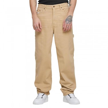 KARL KANI OG WASHED BAGGY WORKWEAR PANTS KM241-018-1-BEIGE Beige