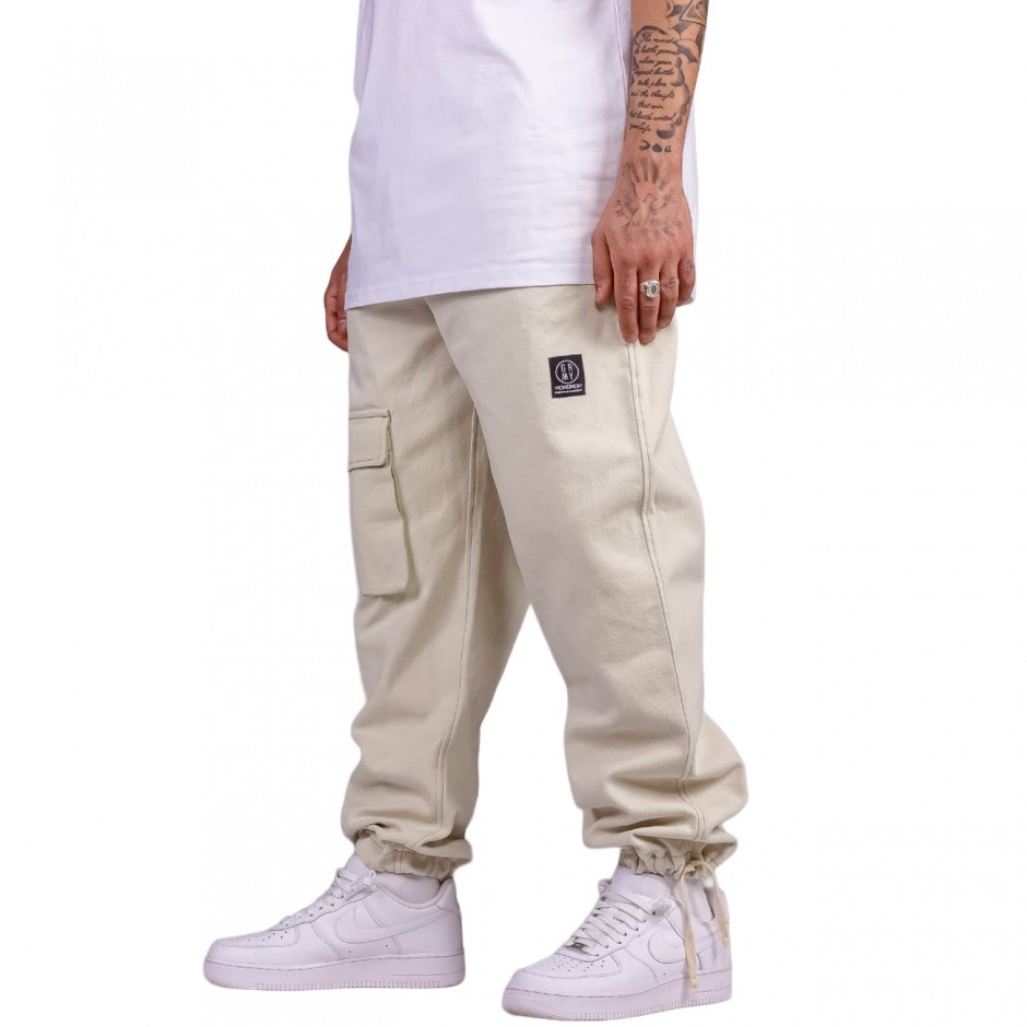 GRIMEY SNOW FOX CANVAS PANTS GRTS238-CRM Ecru