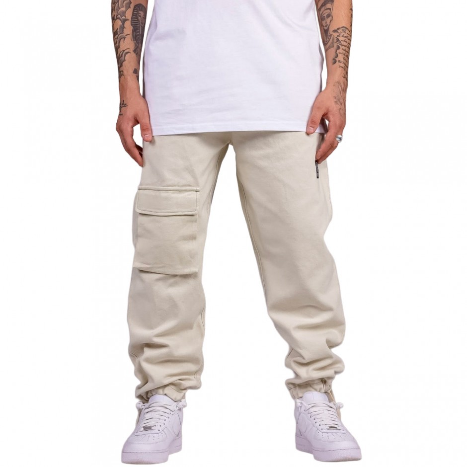 GRIMEY SNOW FOX CANVAS PANTS GRTS238-CRM Ecru
