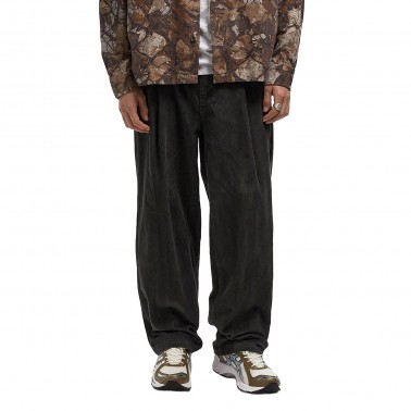Men's Pants Black - Obey Dean Faded Wash Cord