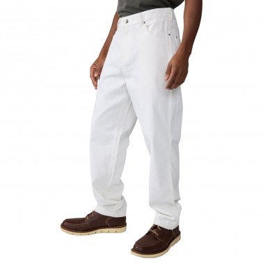 Ανδρικό Παντελόνι Λευκό - Dickies Wellsville Baggy Tapered Twill