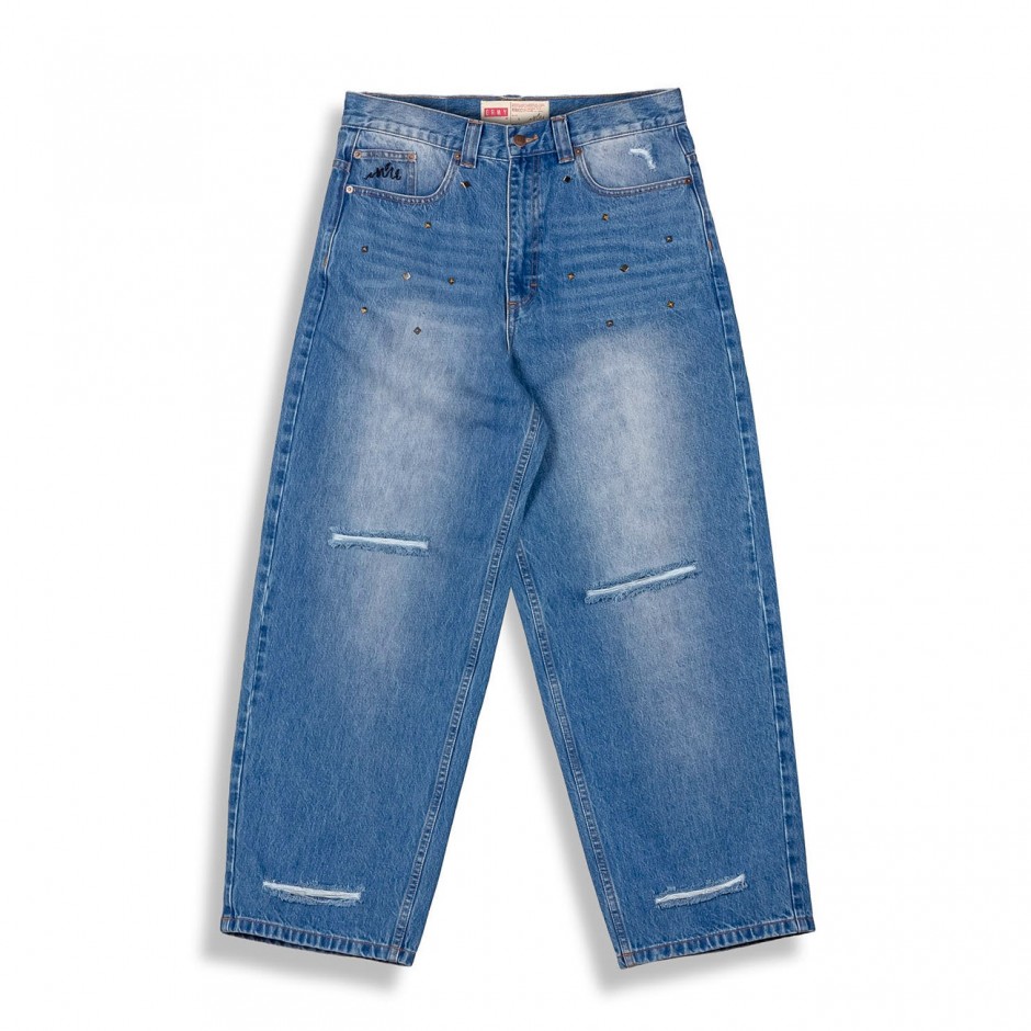 GRIMEY ROYAL PAW BIG BOY DENIM PANTS GBBDJ292-WLBLU Blue