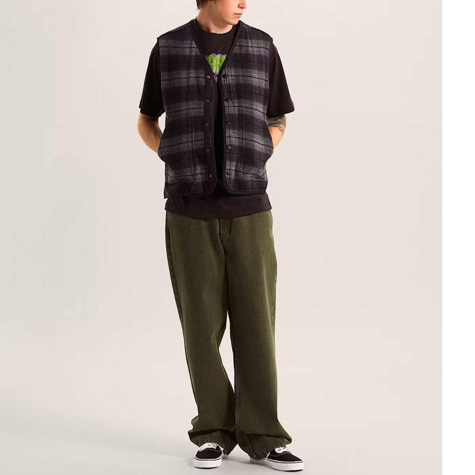 Ανδρικό Τζιν Παντελόνι Λαδί - Vans Check-5 Loose Denim