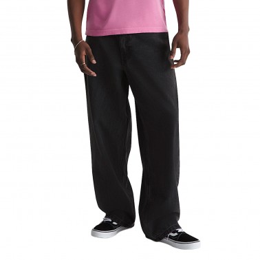 Ανδρικό Τζιν Παντελόνι Μαύρο - Vans Check-5 Baggy Denim