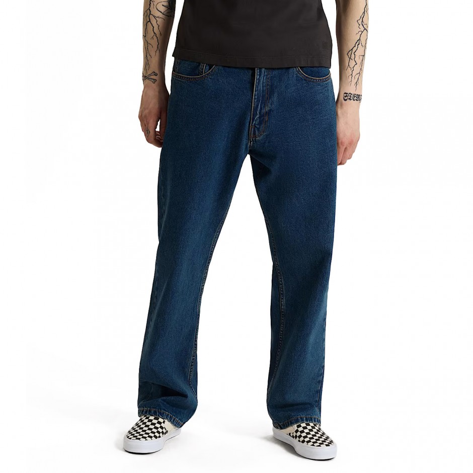 Ανδρικό Τζιν Παντελόνι Μπλε - Vans Check-5 Straight Denim