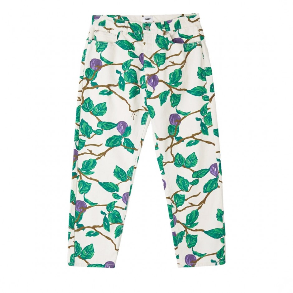 OBEY HARDWORK PRINTED DENIM PANT 142010096-UBL Colorful