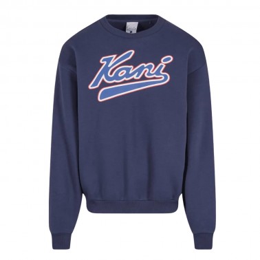 Ανδρικό Φούτερ Μπλε - Karl Kani Varsity Print