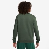 Nike Sportswear Club Fleece Πράσινο - Ανδρική Μακρυμάνικη Μπλούζα Με Λαιμόκοψη