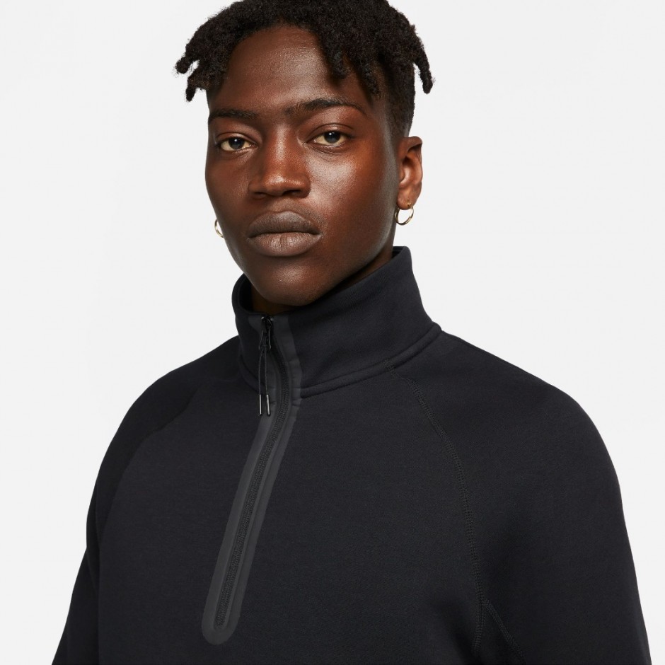 Nike Sportswear Tech Fleece Μαύρο - Ανδρικό Φούτερ Φλις