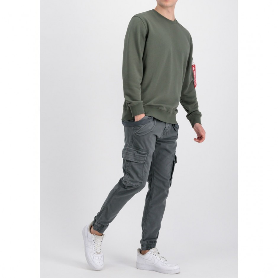 ALPHA INDUSTRIES USN BLOOD CHIT SWEATER 136300-142 OLIVE