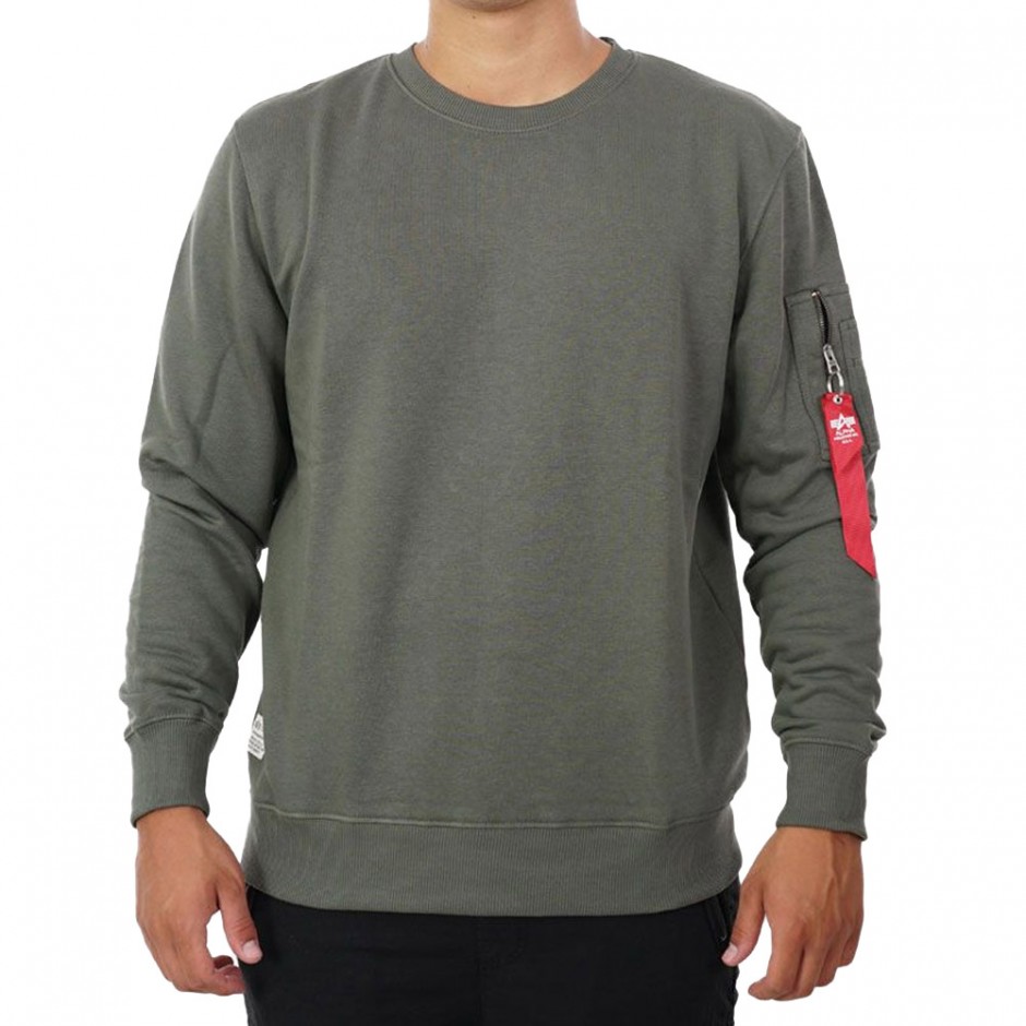 OLIVE USN SWEATER CHIT BLOOD INDUSTRIES ALPHA 136300-142