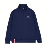 ALPHA INDUSTRIES HALF ZIP SWEATER SL 108308-697 Blue Image 
