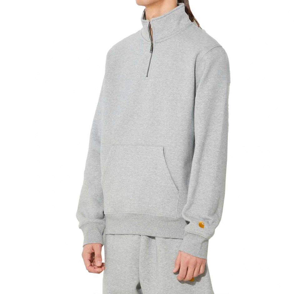 CARHARTT WIP CHASE NECK ZIP SWEATSHIRT I033665-00MXX Grey