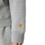 CARHARTT WIP CHASE NECK ZIP SWEATSHIRT I033665-00MXX Grey Image 3