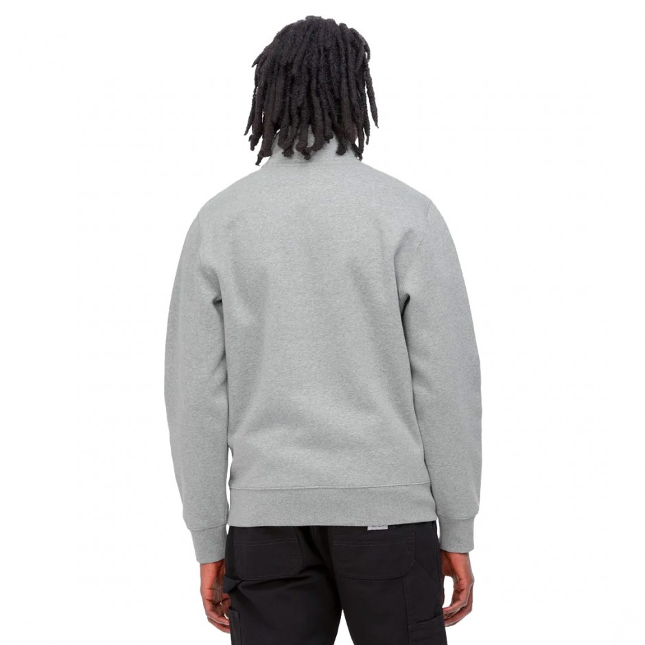 CARHARTT WIP CHASE NECK ZIP SWEATSHIRT I027038-00MXX Grey