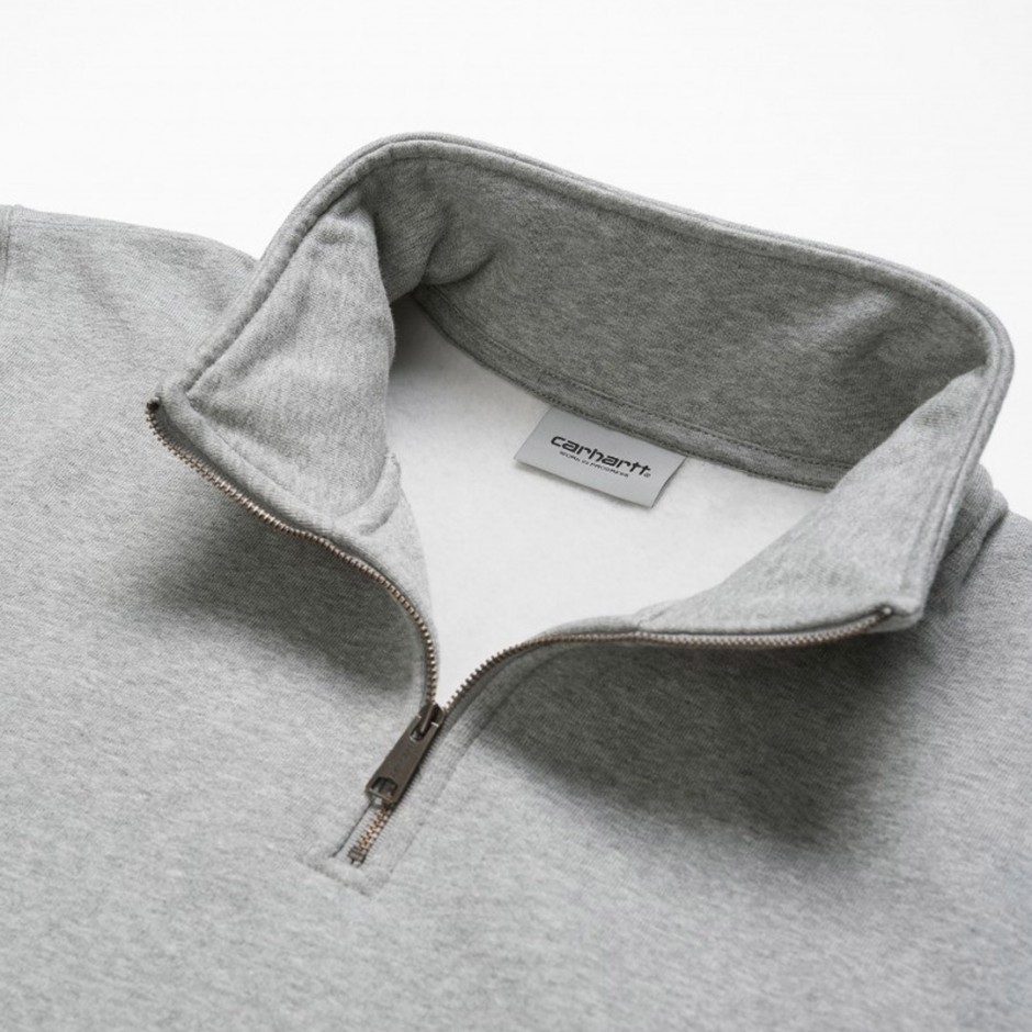 CARHARTT WIP CHASE NECK ZIP SWEATSHIRT I027038-00MXX Grey