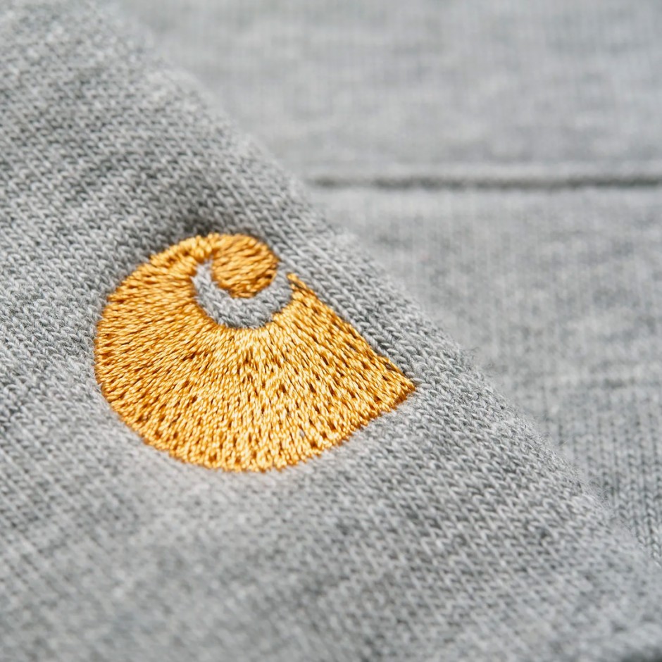 CARHARTT WIP CHASE NECK ZIP SWEATSHIRT I027038-00MXX Grey