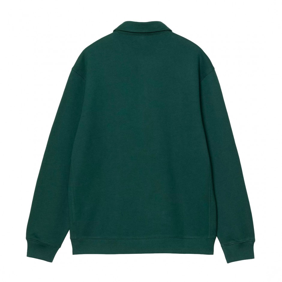 CARHARTT WIP POLO SWEAT I035532-05AXX Petrol