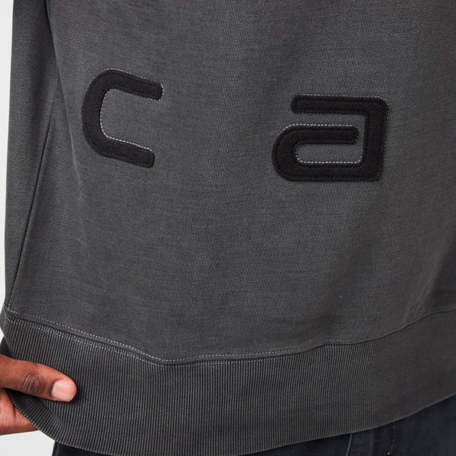CARHARTT WIP FELT SCRIPT SWEAT I034041-00EGD Coal