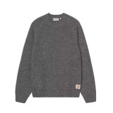 Ανδρική Πλεκτή Μπλούζα Ανθρακί - Carhartt WIP Firth Sweater Εικόνα 