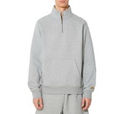 CARHARTT WIP CHASE NECK ZIP SWEATSHIRT I033665-00MXX Grey Image 
