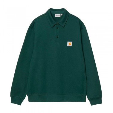 Ανδρικό Πόλο Φούτερ Πετρόλ - Carhartt WIP Polo