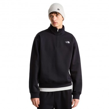 Ανδρικό Φούτερ Μαύρο - The North Face Essential Simple Dome Relaxed 1/4 Zip