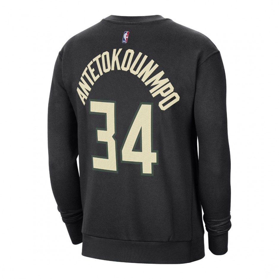 JORDAN MIL MNK FLC CREW N&N CTS ST DN9824-010 Black