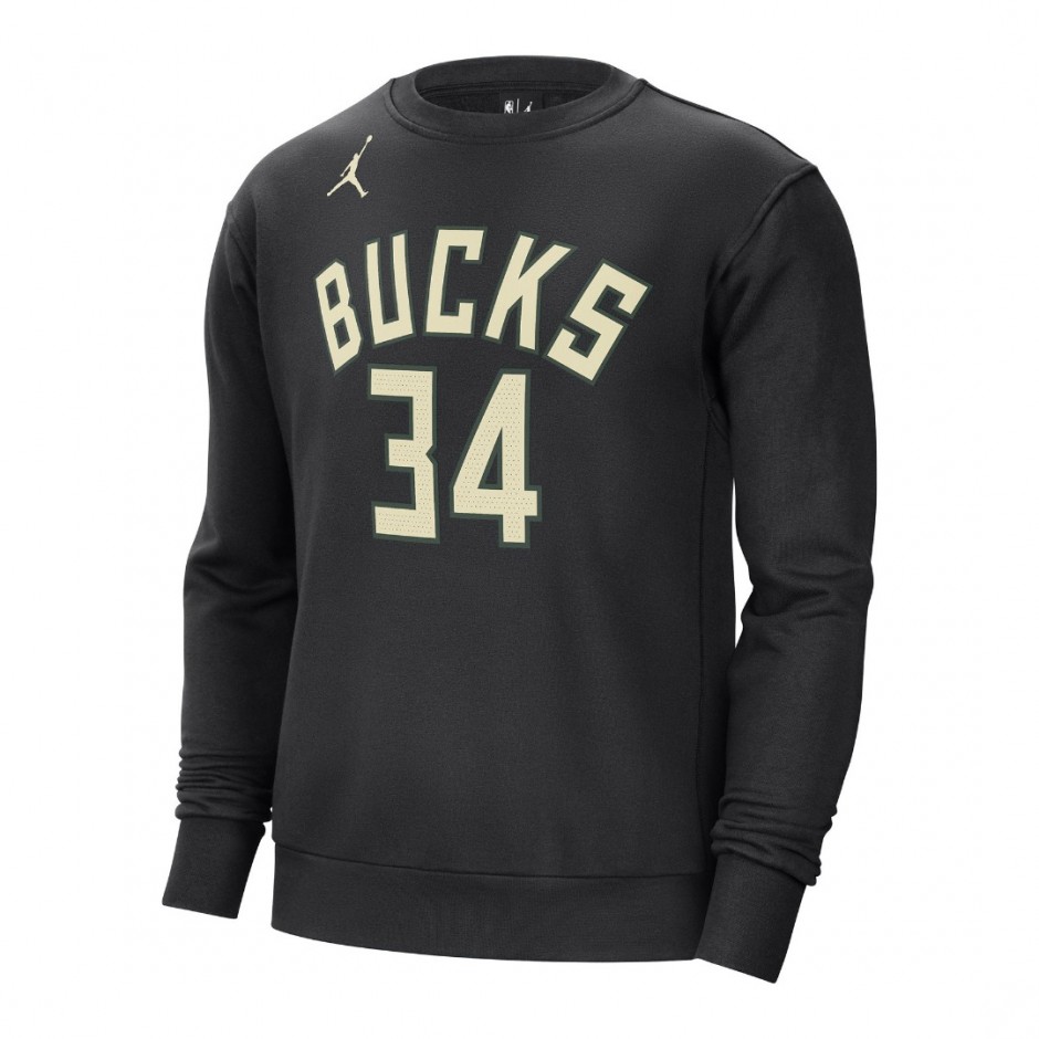 JORDAN MIL MNK FLC CREW N&N CTS ST DN9824-010 Black