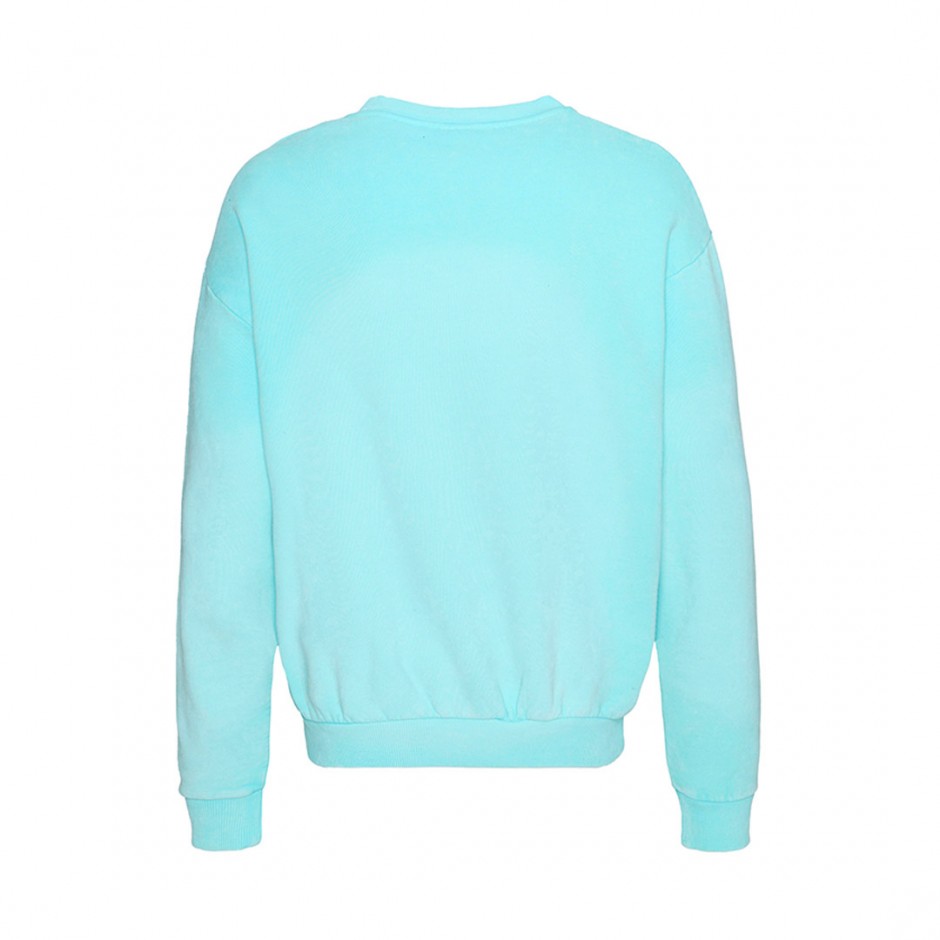 KARL KANI STREET ACADEMY WASHED OS CREW KM243-004-1-LIGHT BLUE Siel